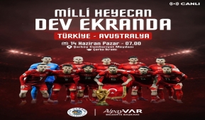 Ay-yıldızlı heyecan dev ekranda....